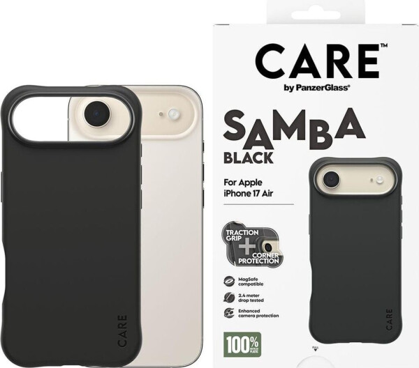 PanzerGlass CARE Hülle Apple iPhone Air MagSafe Samba Schwarz, Bild 5