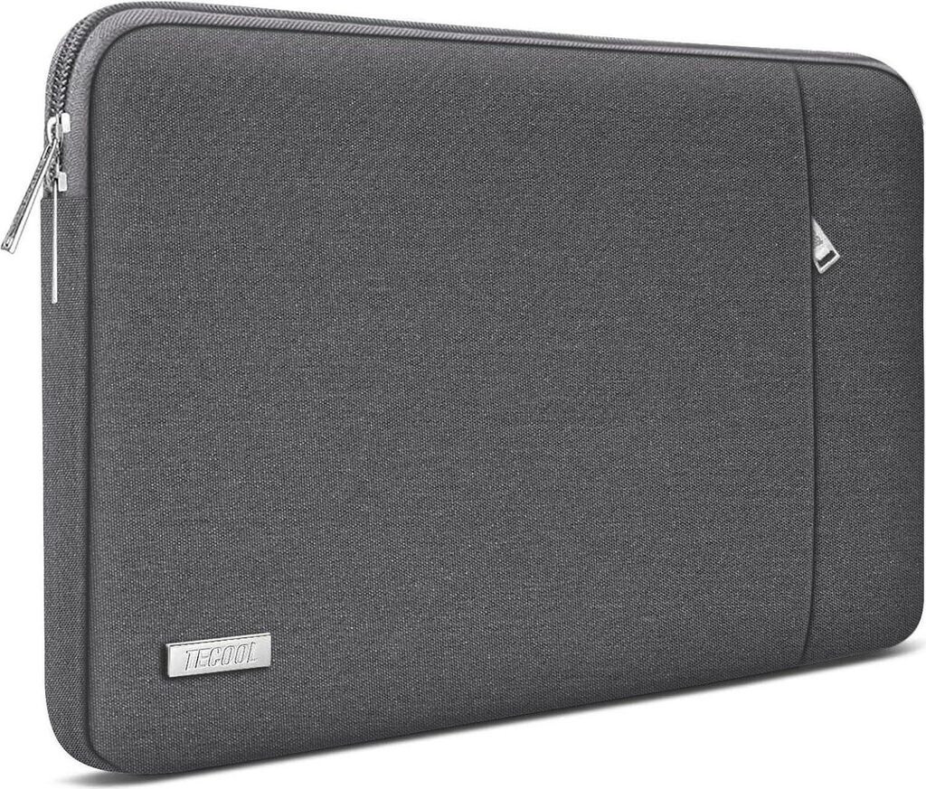 TECOOL Custodia PC Laptop Protettiva 12,3-13 Pollici Pelle, Custodia per 2022 MacBook Air/Pro 13 M2,2018-2020 MacBook Air 13 M1,2016-2020 MacBook Pro 13 M1,XPS 13,MateBook 13,Surface Pro,Nero