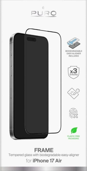 SBS Mobile Gehärtetes Glas mit Rahmen mit Applikator für iPhone 17 Pro Transparent, Bild 2