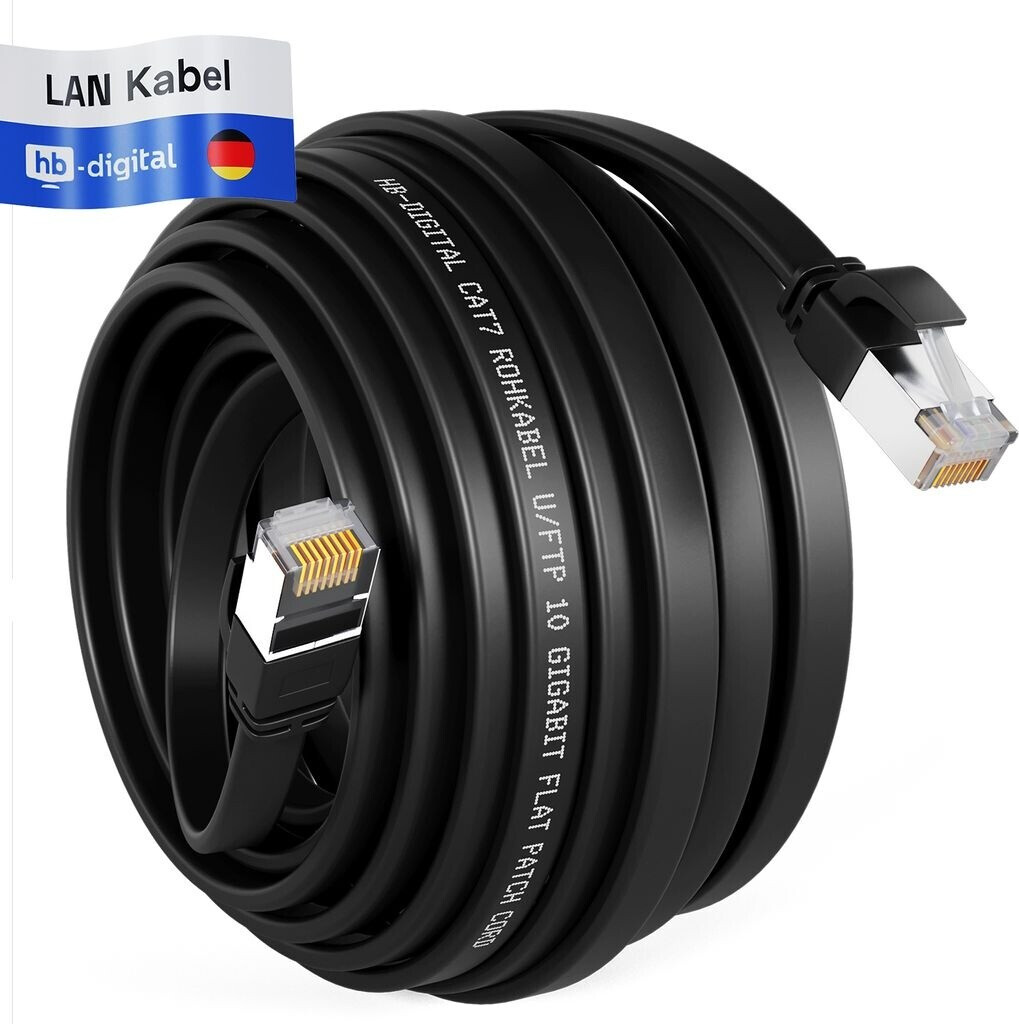 HB-Digital flach-cat.7-SCHWARZ-30m
