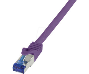 LogiLink Patchkabel Ultraflex Kat.6A S/FTP 5,0m violett mitCat.7 Rohkabel (S/FTP CAT6a 5m)