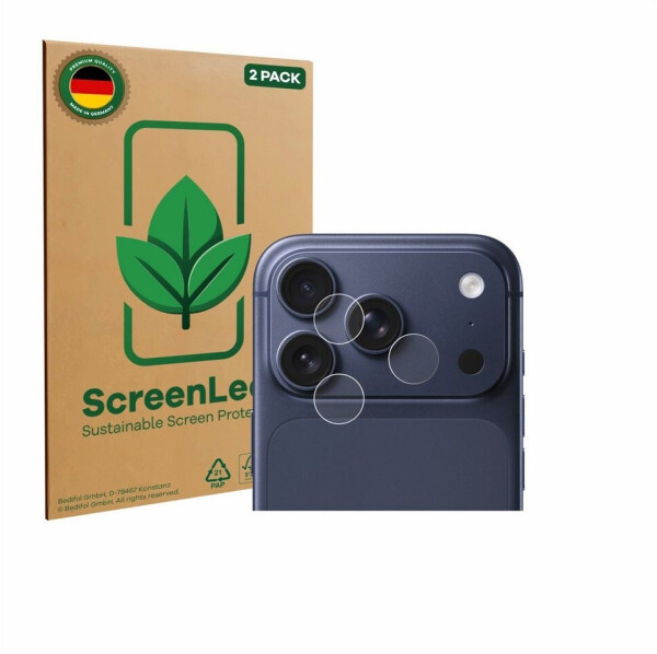 ScreenLeaf 2x ScreenLeaf Displayschutzfolie für Apple iPhone 17 Pro (NUR Kameraschutz)