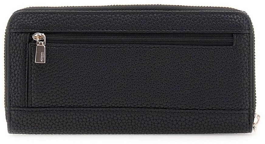 GUESS Portafoglio Grande Eco Brenton SLG – Zip Around – Colore Nero – Dimensioni 20.5 X 10 X 3 Cm