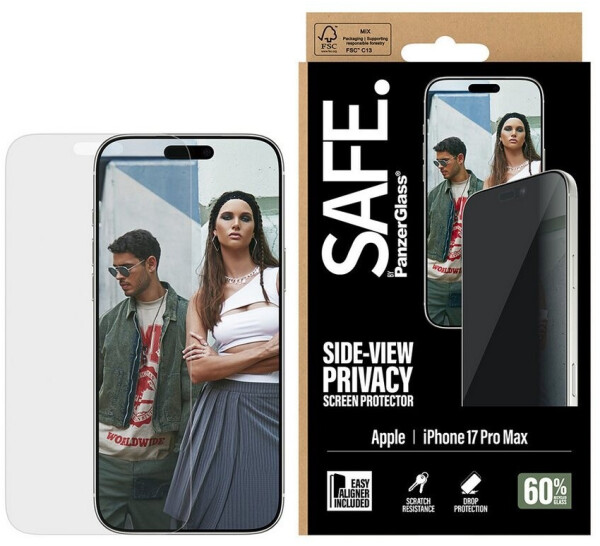 PanzerGlass SAFE by PanzerGlass Privacy Screen Protector iPhone 17 Pro Max | Ultra-Wide Fit w. EasyAligner, Bild 2