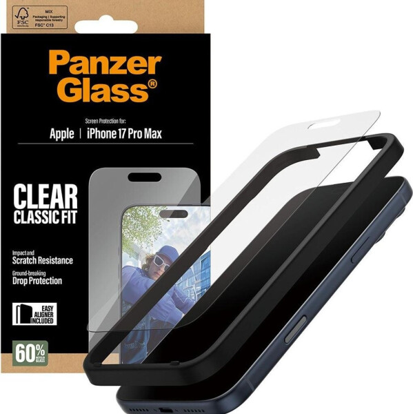 PanzerGlass Screen Protector iPhone 17 Pro Max | Classic Fit w. EasyAligner, Bild 10