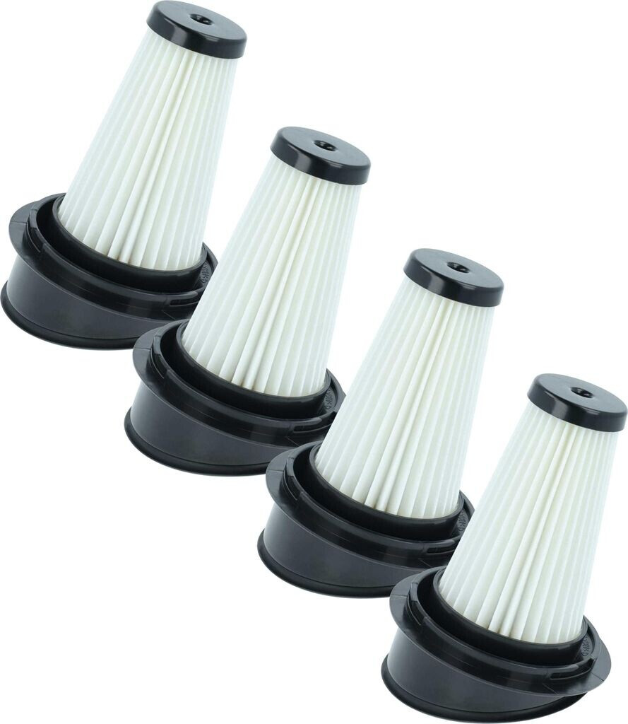 vhbw 4x Staubsaugerfilter kompatibel mit Grundig VCH9930, GMS3810, GMS3820, VCH 9129 L, VCH 9130 E, VCH9929L Staubsauger HEPA-Filter Schwarz Weiß