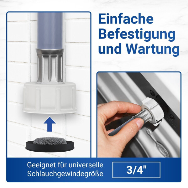 VIOKS Waschmaschine Zulaufschlauch Dichtung 3/4 Zoll Schwarz Gummidichtung mit Sieb für Waschmaschinenschlauch/Schlauch Dichtung mit Sieb Universal, Bild 3