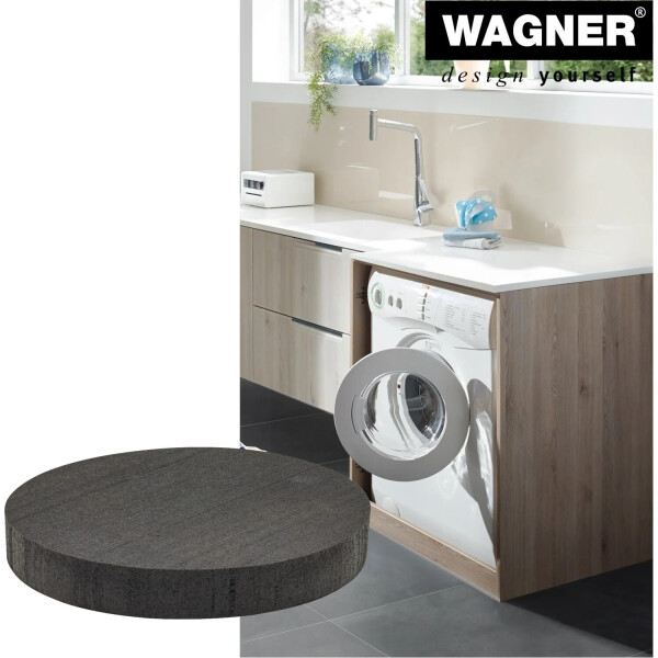 Wagner WAGNER Vibrationsdämpfer 2tlg. - Ø 60 x 8 mm, schwarz, für unter der Waschmaschine, Trockner, PAK geprüft 15196099, Bild 3