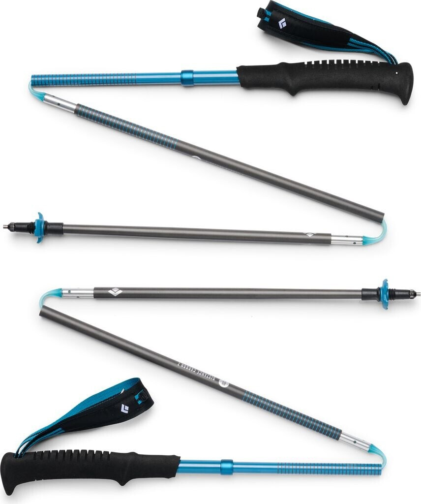 Bâtons De Trekking Black Diamond Distance Carbon Z – 100 % Carbone, Ultra-légers, Pliables, Longueur Fixe 115 Cm, Pour Trail Et Randonnée