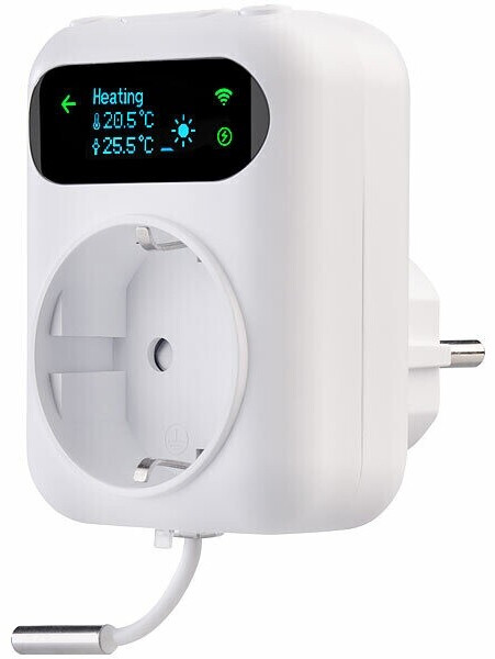 Revolt WLAN-Steckdosen-Thermostat für Heiz- & Klimageräte App 2 Sensoren, Bild 5