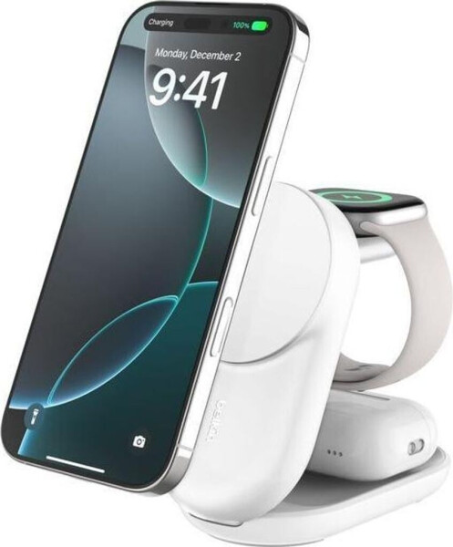 Belkin UltraCharge faltbare magnetische 3-in-1-Ladestation Qi2 25W (WIZ037kq), Bild 5