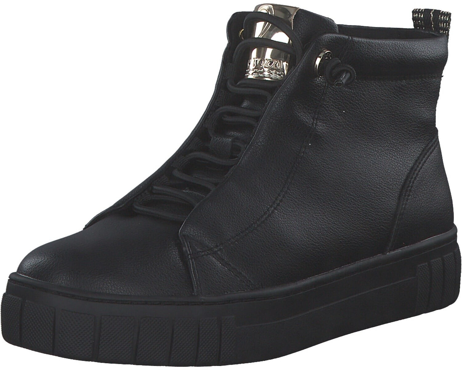 MARCO TOZZI Sneaker Donna Nere, Comode E Vegane, Con Suola Feel Me E Plantare Intercambiabile (Black Comb, 37 EU)