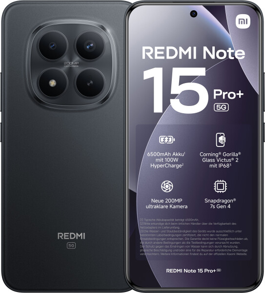 Xiaomi Redmi Note 15 Pro+ 8GB 256GB Black