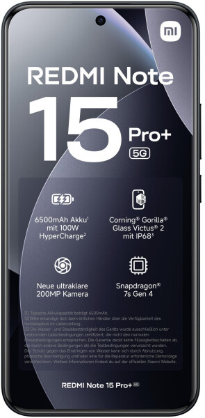 Xiaomi Redmi Note 15 Pro+ 8GB 256GB Black, Bild 2