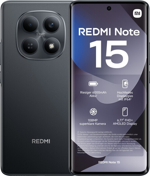 Xiaomi Redmi Note 15 4G 6GB 128GB Black