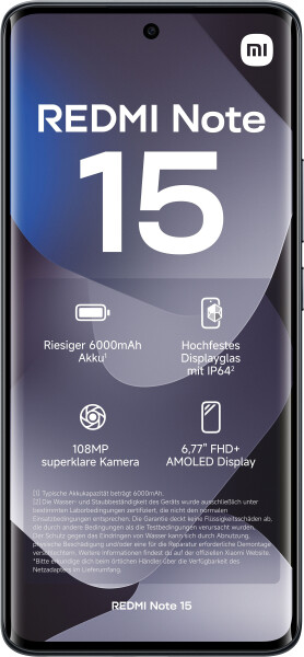 Xiaomi Redmi Note 15 4G 6GB 128GB Black, Bild 2