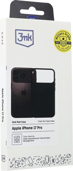 3mk Handyhülle für iPhone 17 Pro Matt Case Schwarz, Bild 5