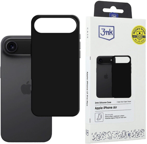 3mk Handyhülle für iPhone Air Silicone Case Schwarz, Bild 9
