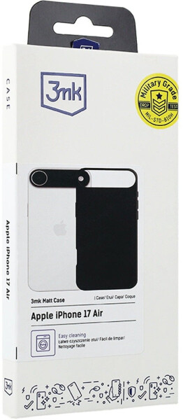 3mk Handyhülle für iPhone Air Matt Case Schwarz, Bild 2