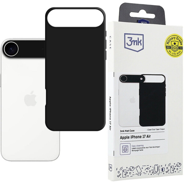3mk Handyhülle für iPhone Air Matt Case Schwarz, Bild 5