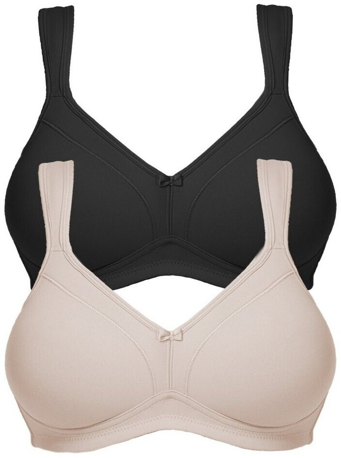 Susa Beugelloze-bh Latina met delicate kantversiering (Set van 2