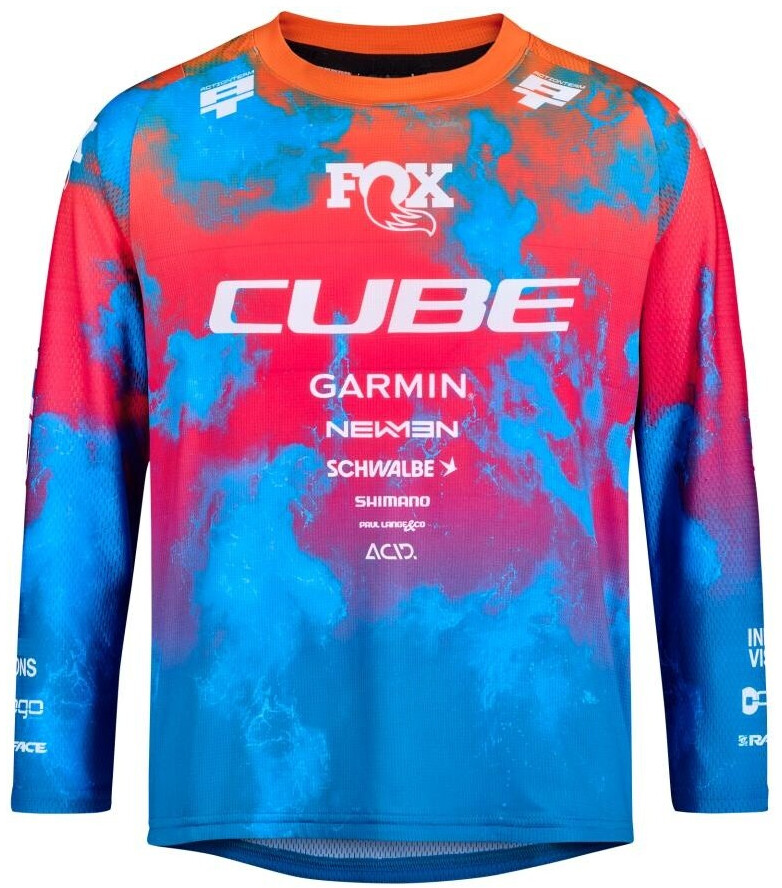 Cube Actionteam Langarm Enduro Trikot (11896-XL) schwarz/blau