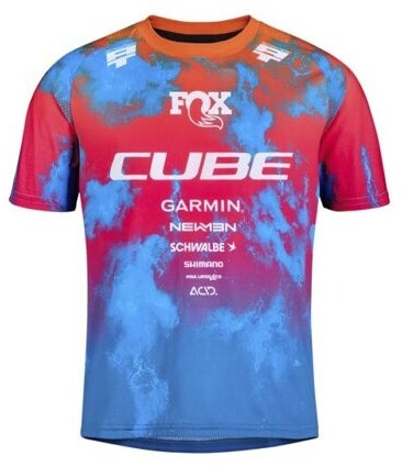 Cube Actionteam Kurzarm Enduro Trikot (11897-XL) schwarz/blau