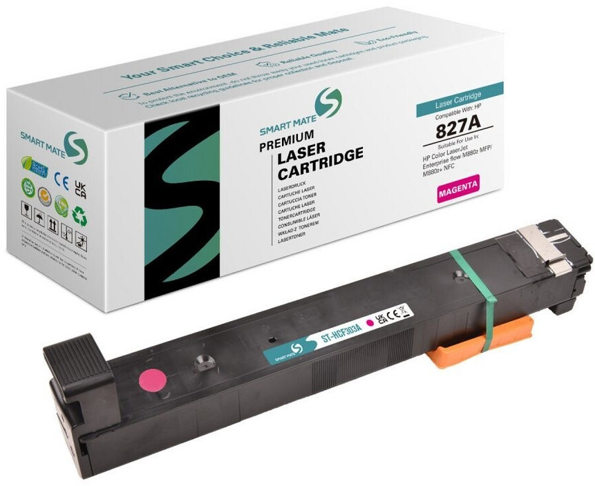 Smart Mate wiederaufbereitete Laser Toner Patrone für HP CF303A (827A) Magenta (ST-HCF303A)