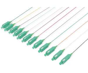 Digitus durchgefärbte SC (APC) simplex OS2 Pigtails (2 m)