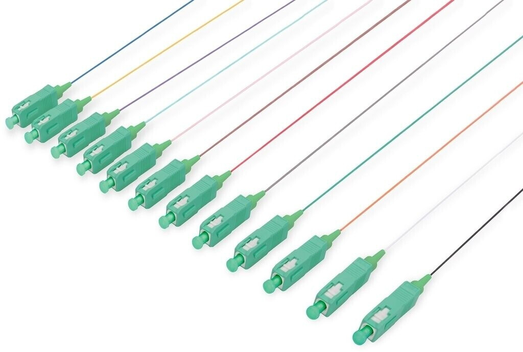 Digitus durchgefärbte SC (APC) simplex OS2 Pigtails (2 m)
