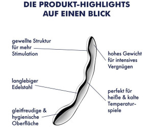 Satisfyer Cosmic Crest 2 Edelstahl Doppel-Dildo Silber ab 44.99 €