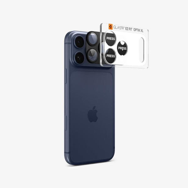 Spigen Glass tR EZ Fit Optik Pro XL 1er Pack Schwarz iPhone 17 Pro Max, Bild 7