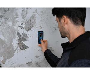 Humidimètre Bosch Professional GMM 1-15 Sans Broches - Mesure 37 Bois Et 10 Matériaux - IP65, écran LCD, Piles Incluses