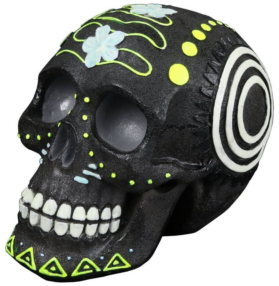 Aquadella Aquarium Dekoration Dia de los Muertos Schädel schwarz