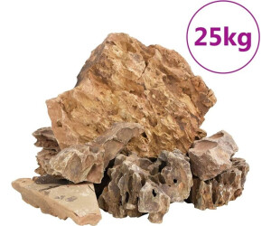 vidaXL Drachensteine 25 kg Braun 5-30 cm