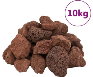vidaXL Lavagranulat 10 kg Rot 5-8 cm