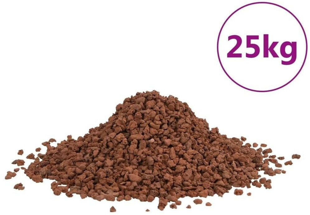 vidaXL Lavagranulat 25 kg Rot 5-8 mm