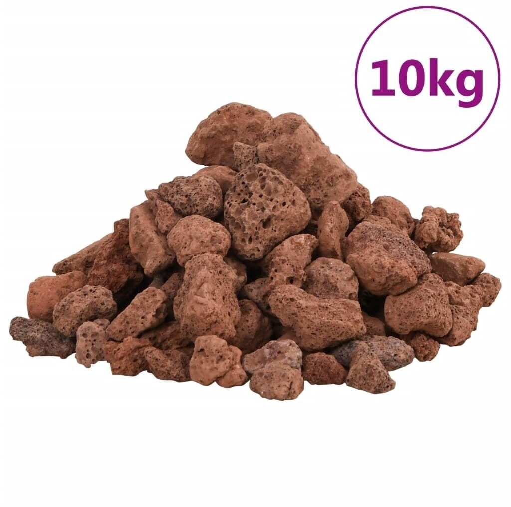 vidaXL Lavagranulat 10 kg Rot 1-2 cm