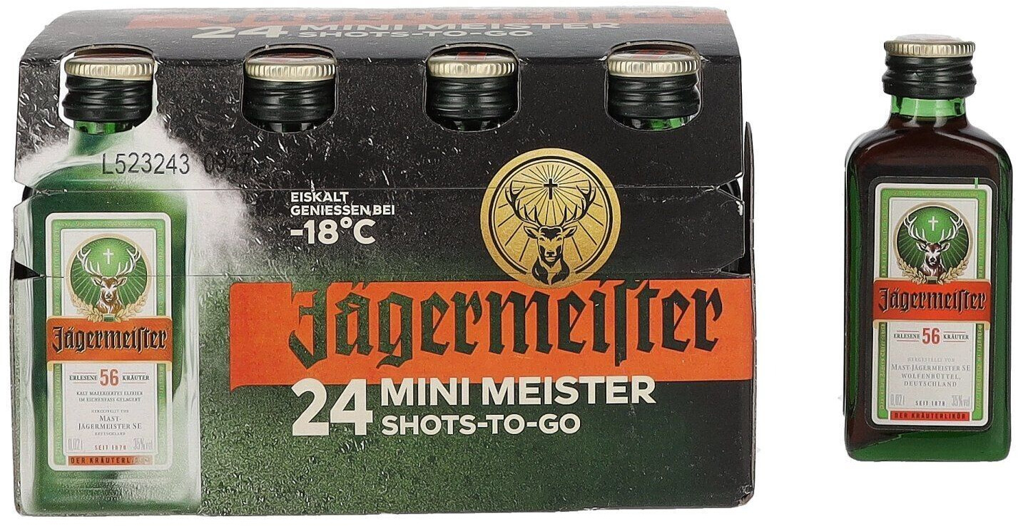 Jägermeister 24 x 0,02l 35% ab 1,48 € (Februar 2024 Preise) |  Preisvergleich bei