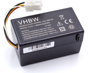 vhbw Akku kompatibel mit Samsung Navibot VCR8980, SR8981, SR8980, VCR8940, VCR8930 Staubsauger (2600 mAh, 14,4 V, Li-Ion)