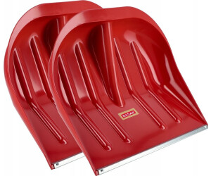 Kadax Lafage Schneespaten ohne Stiel mit Blechkante 49 cm 2 Stück Rot