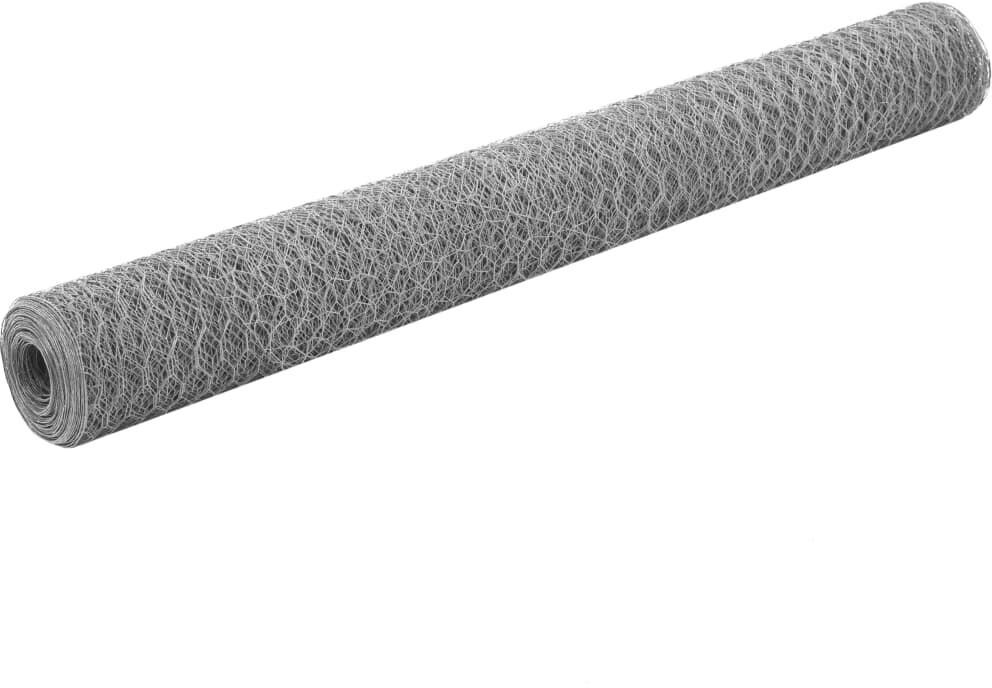 vidaXL vidaXL Wire Fence Galvanized Steel 25x1.2 m Silver (143328) - alternate view