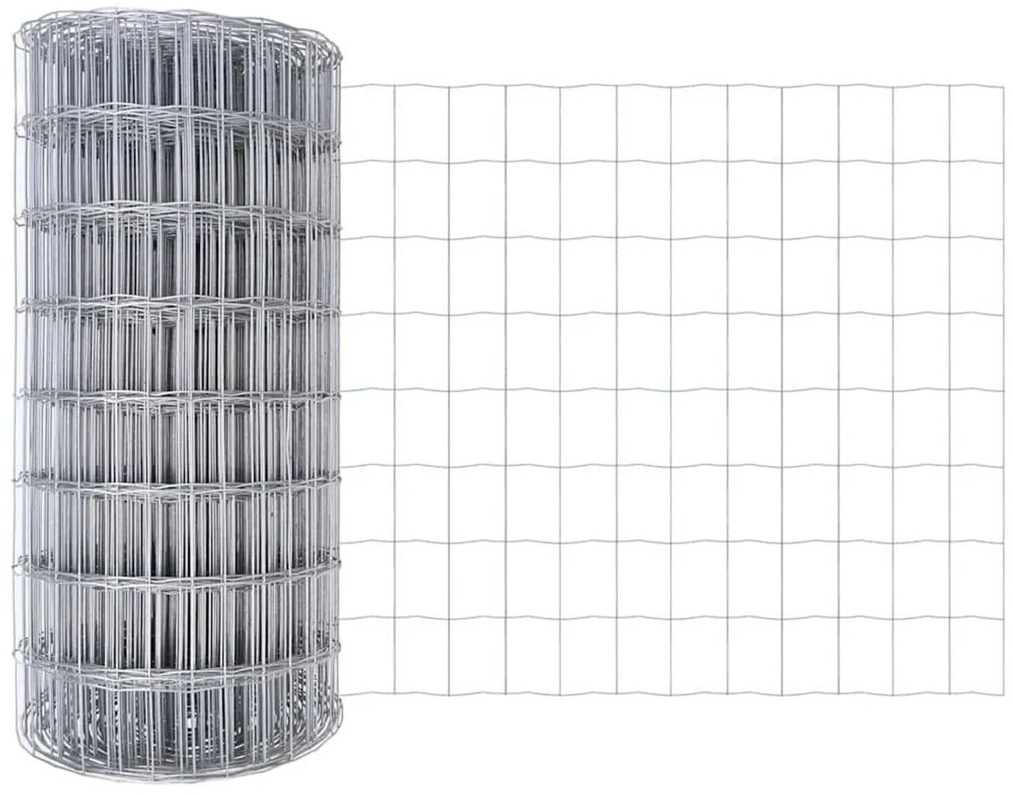 vidaXL Eurozaun 0,6 x 50 m PVC-beschichtetes Eisen (42004755)