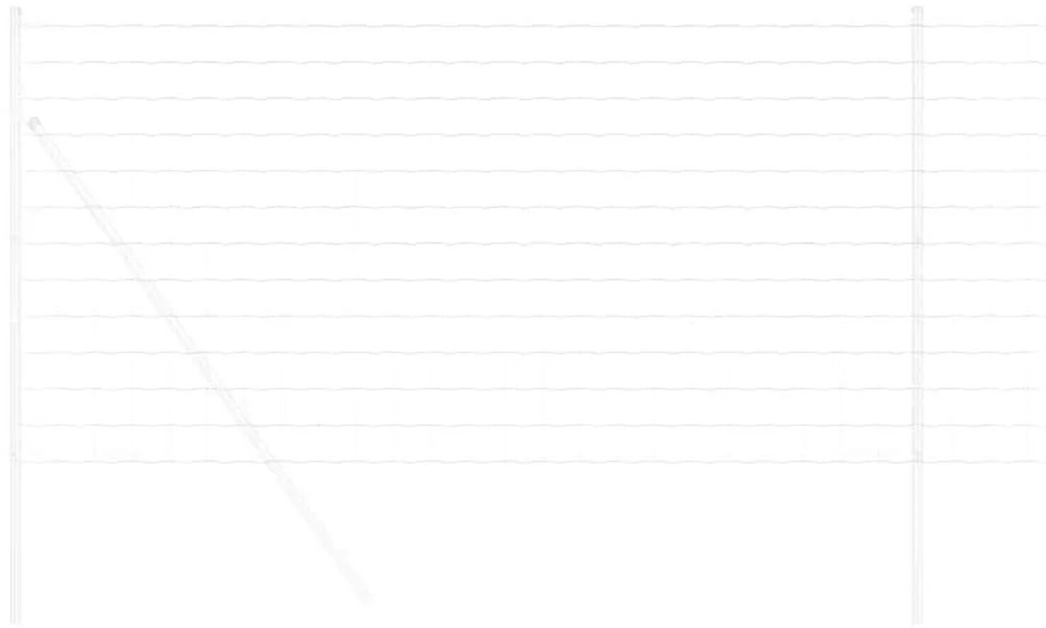 vidaXL vidaXL Euro Fence 1.2 x 10 m PVC-Coated Iron (42004654) - back view