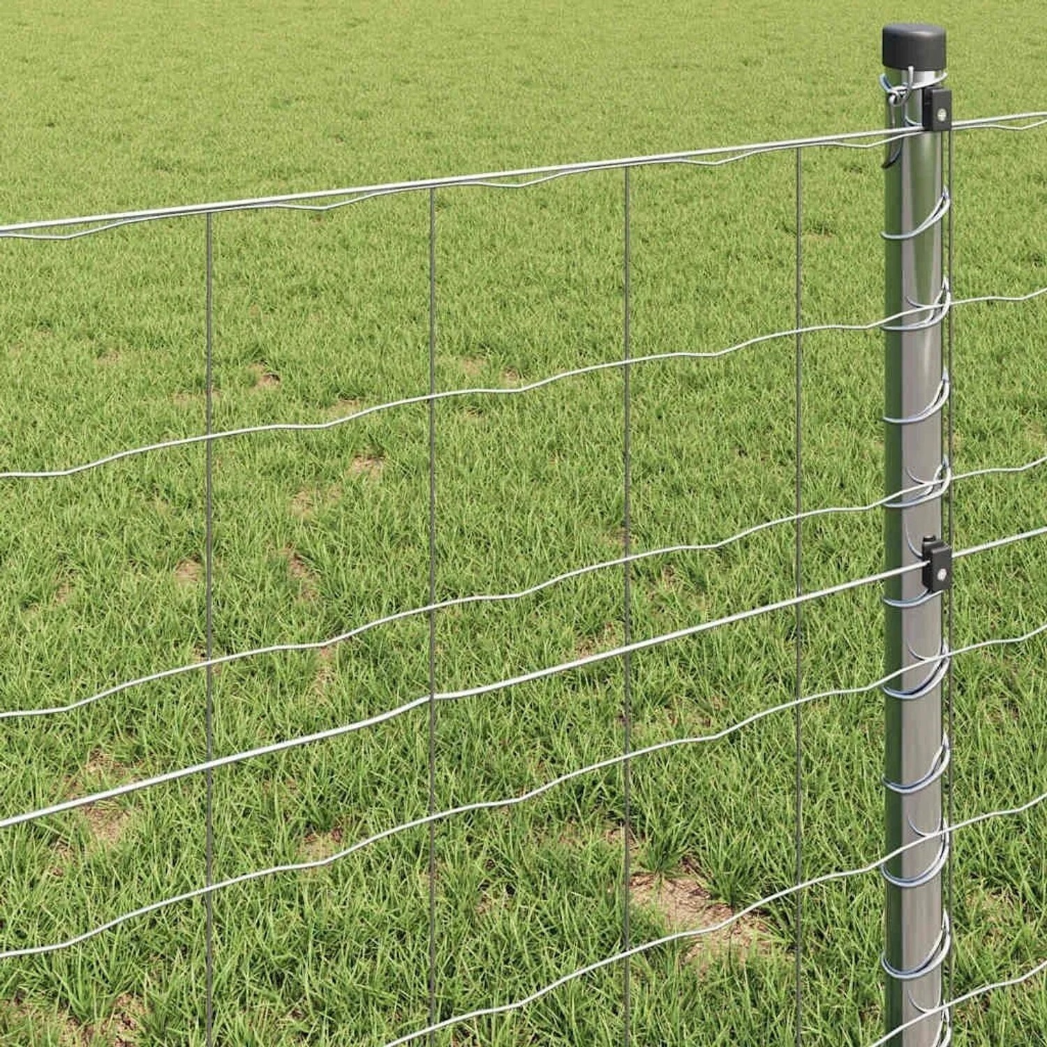 vidaXL vidaXL Euro Fence 1.2 x 10 m PVC-Coated Iron (42004654) - detail view