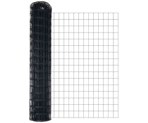 vidaXL Eurozaun Grau 1,4 x 10 m PVC-beschichtetes Eisen (42004599)
