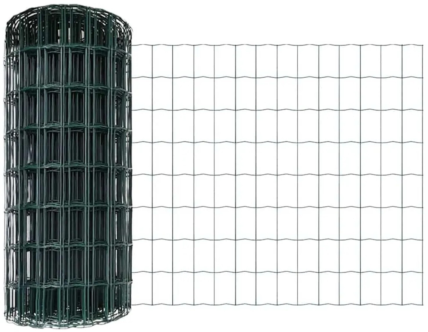 vidaXL vidaXL Green Euro Fence 0.4 x 10 m PVC-Coated Iron (42004338) - alternate view