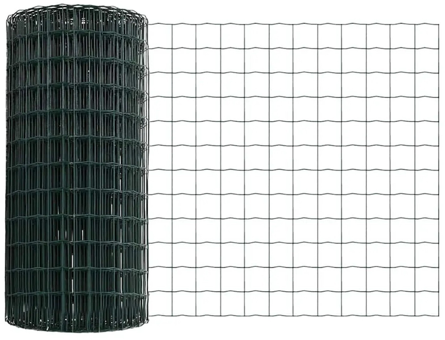 vidaXL vidaXL Green Euro Fence 0.4 x 10 m PVC-Coated Iron (42004330) - alternate view