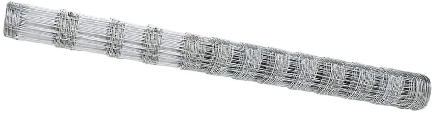 vidaXL Feldzaun Silber 25 x 1,5 m Verzinkter Stahl (42005820)