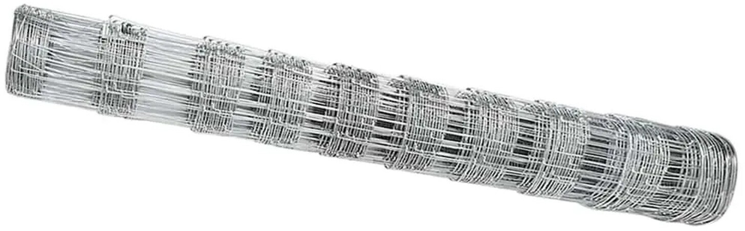 vidaXL Feldzaun Silber 50 x 1 m Verzinkter Stahl (42005835)